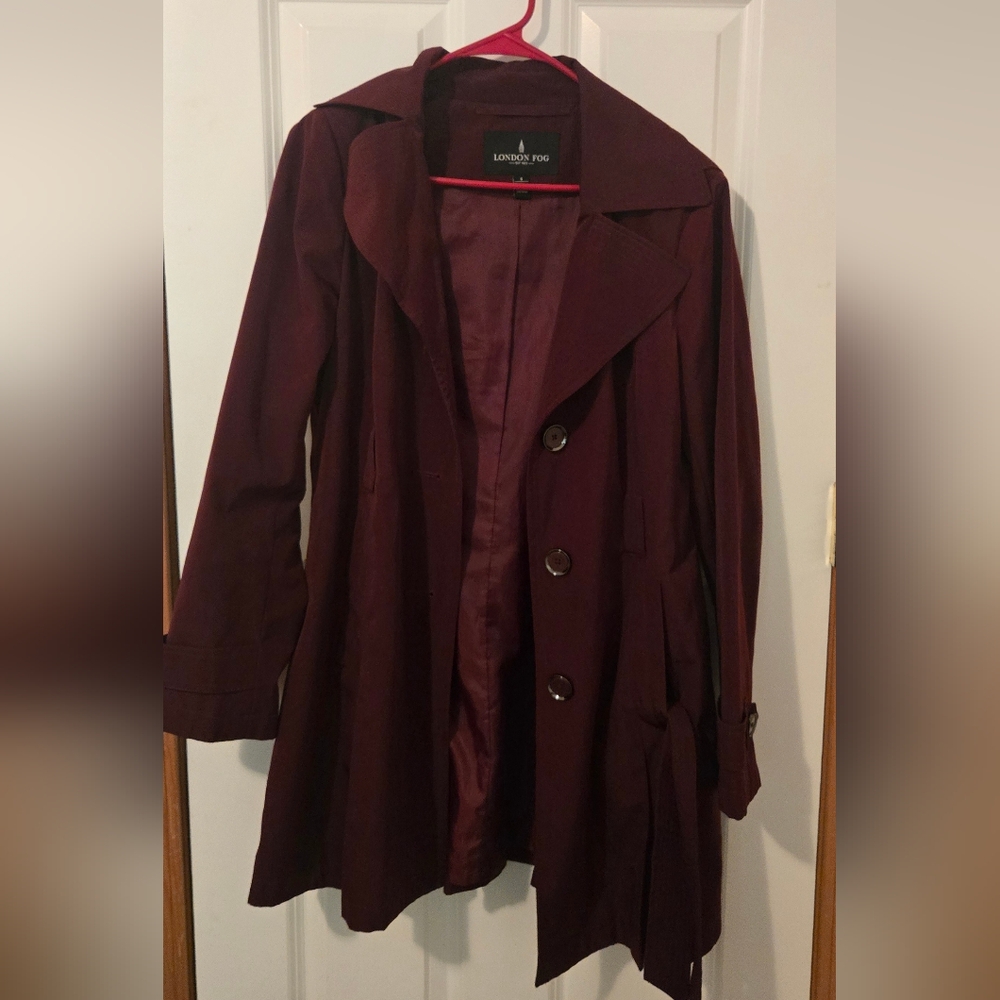 London Fog Women's Burgundy Coat